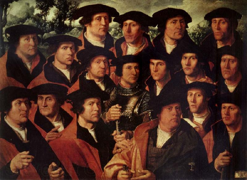 JACOBSZ, Dirck Group portrait of the Shooting Company of Amsterdam Norge oil painting art